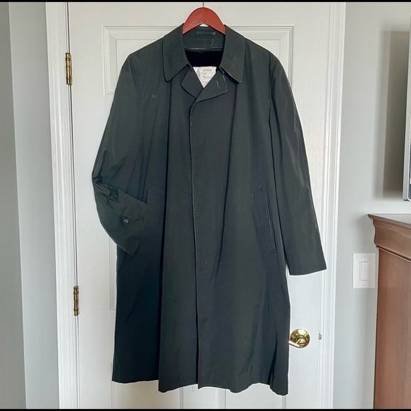 London Fog Other - Vintage London Fog Black Raincoat Removable Faux Fur Lining